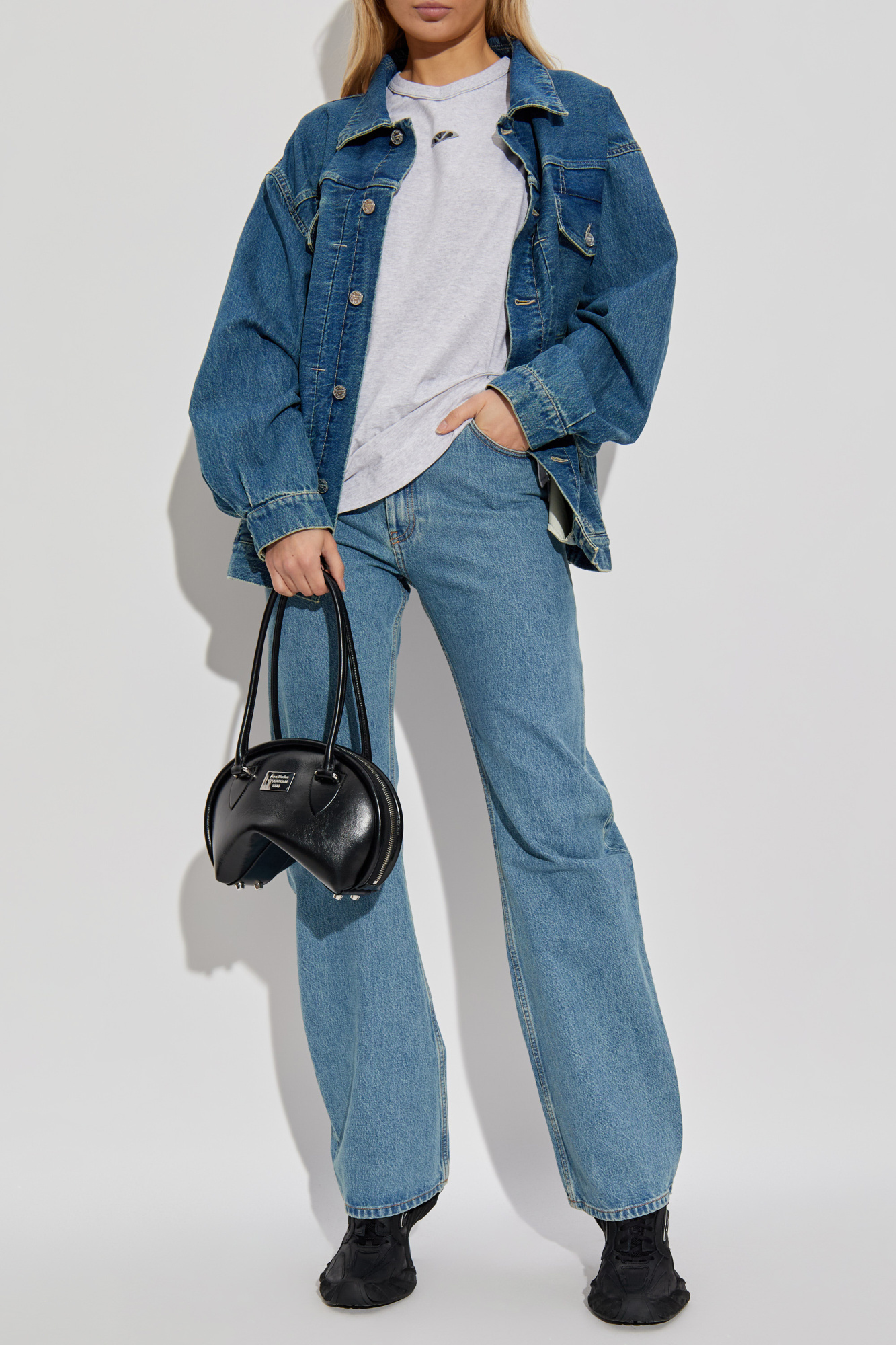 ジャケット VETEMENTS JACKET (UE64JA390N BLUE) VETEMENTS denim jacket Logo Denim Jacket PRM EU